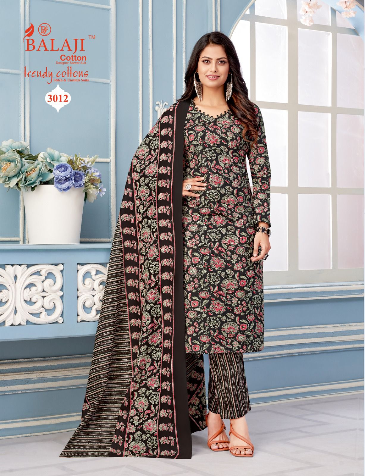 Trendy Cotton Vol 3 By Balaji Premium Cotton Dress Material Wholesale Online